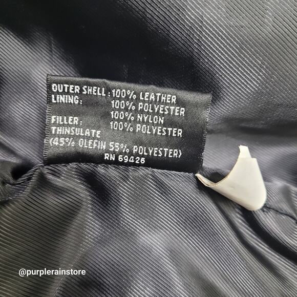 Vtg Wilsons M Julian Pebbled Leather Car Coat Blazer Coat Jacket 2X Y2K 90's - Picture 6 of 13